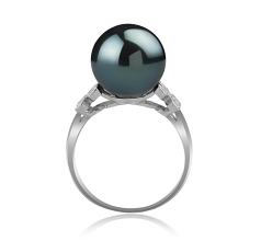12-13mm AA-Qualität Tahitisch Perlenringe in Irland Schwarz
