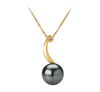 8-9mm AAA-Qualität Tahitisch Perlenanhänger in Sora Schwarz 8-9mm AAA-Qualität Tahitisch Perlenanhänger in Sora Schwarz