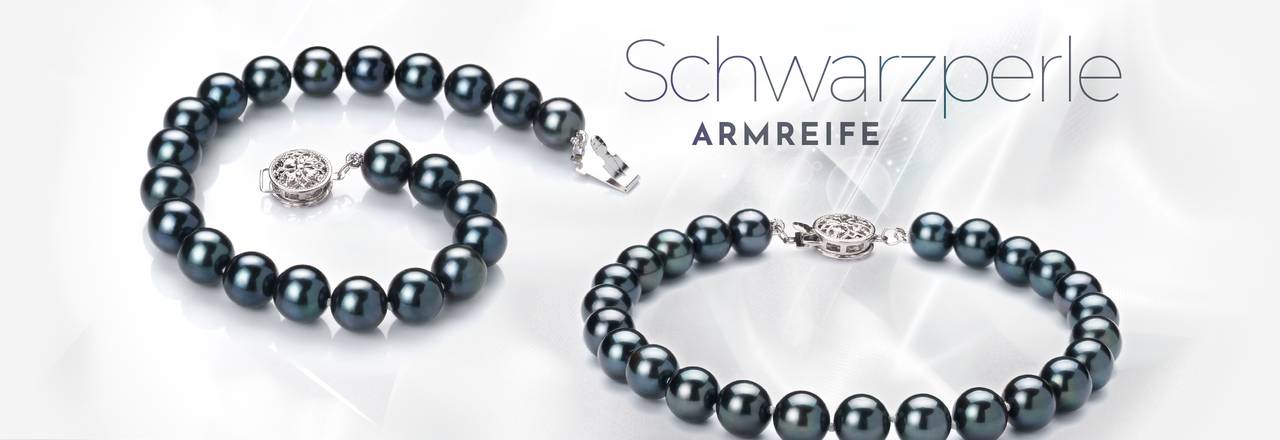 PearlsOnly Schwarze Perlenarmbänder