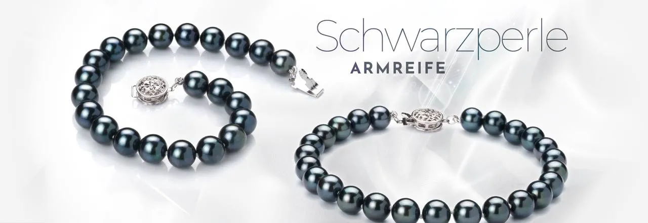 PearlsOnly Schwarze Perlenarmbänder